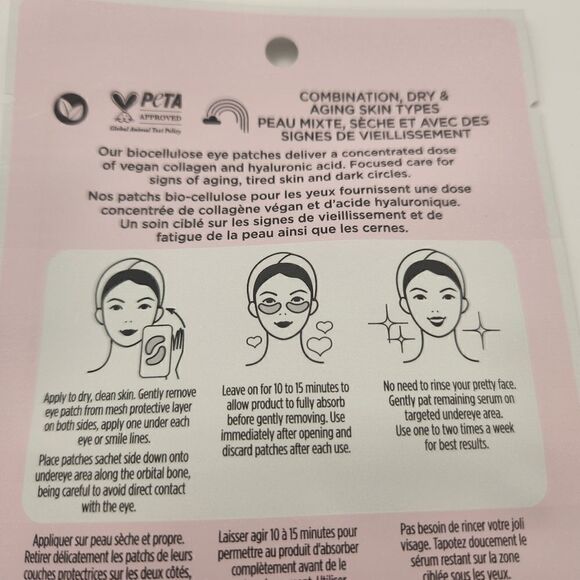 Pacifica Sheet Face Mask Vegan Collagen Spot Masks & Disobey Time Full Face Mask - Picture 4 of 6